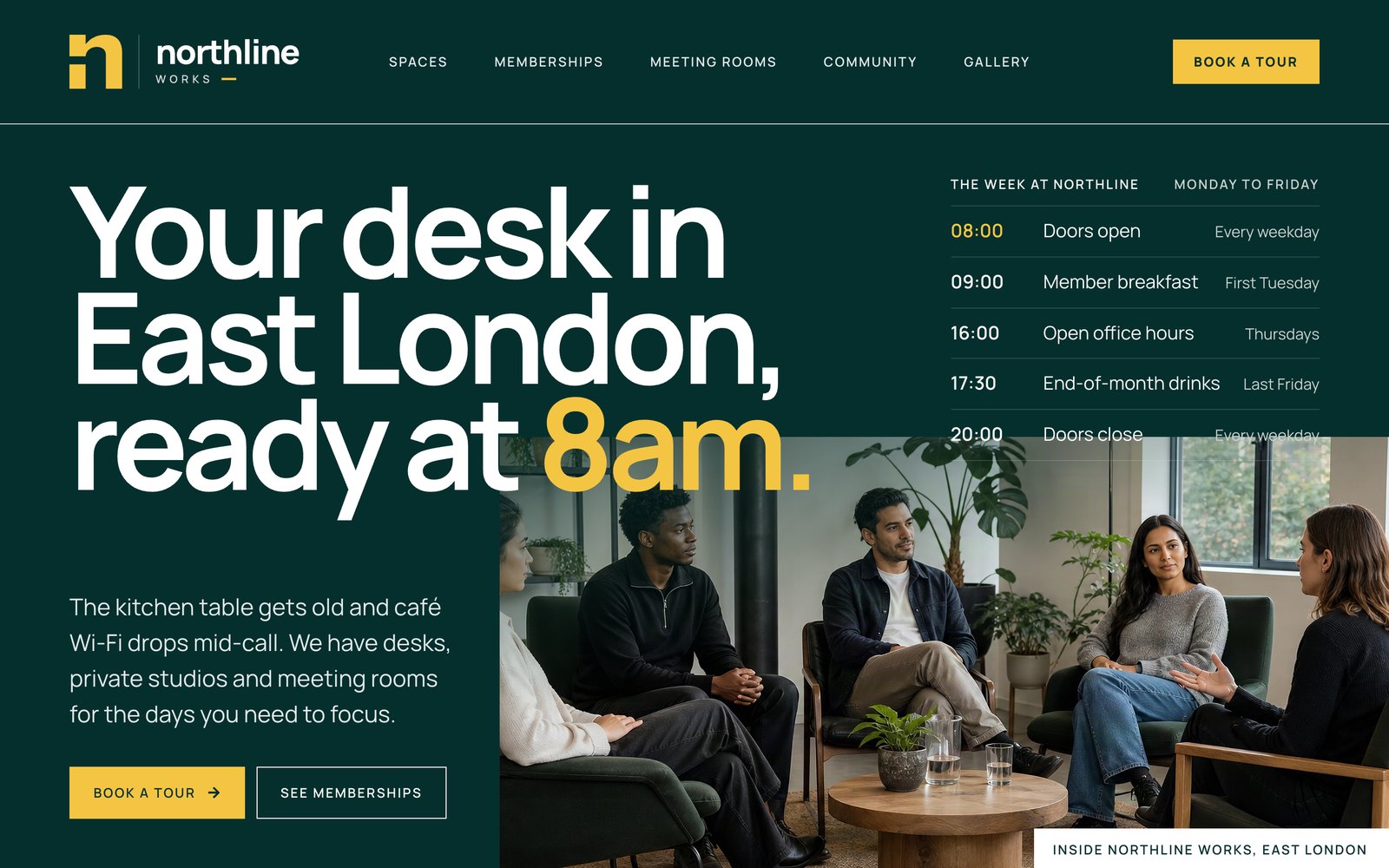 The Northline Works homepage