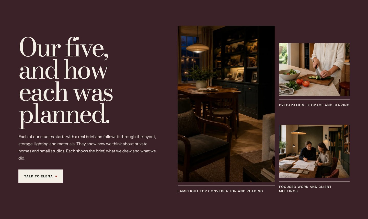 The Design Studies page