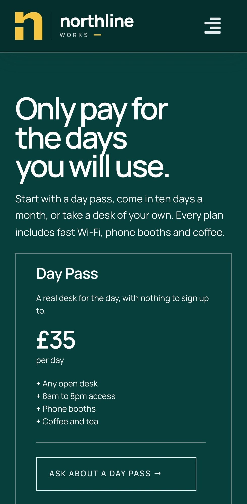 The day pass on a phone