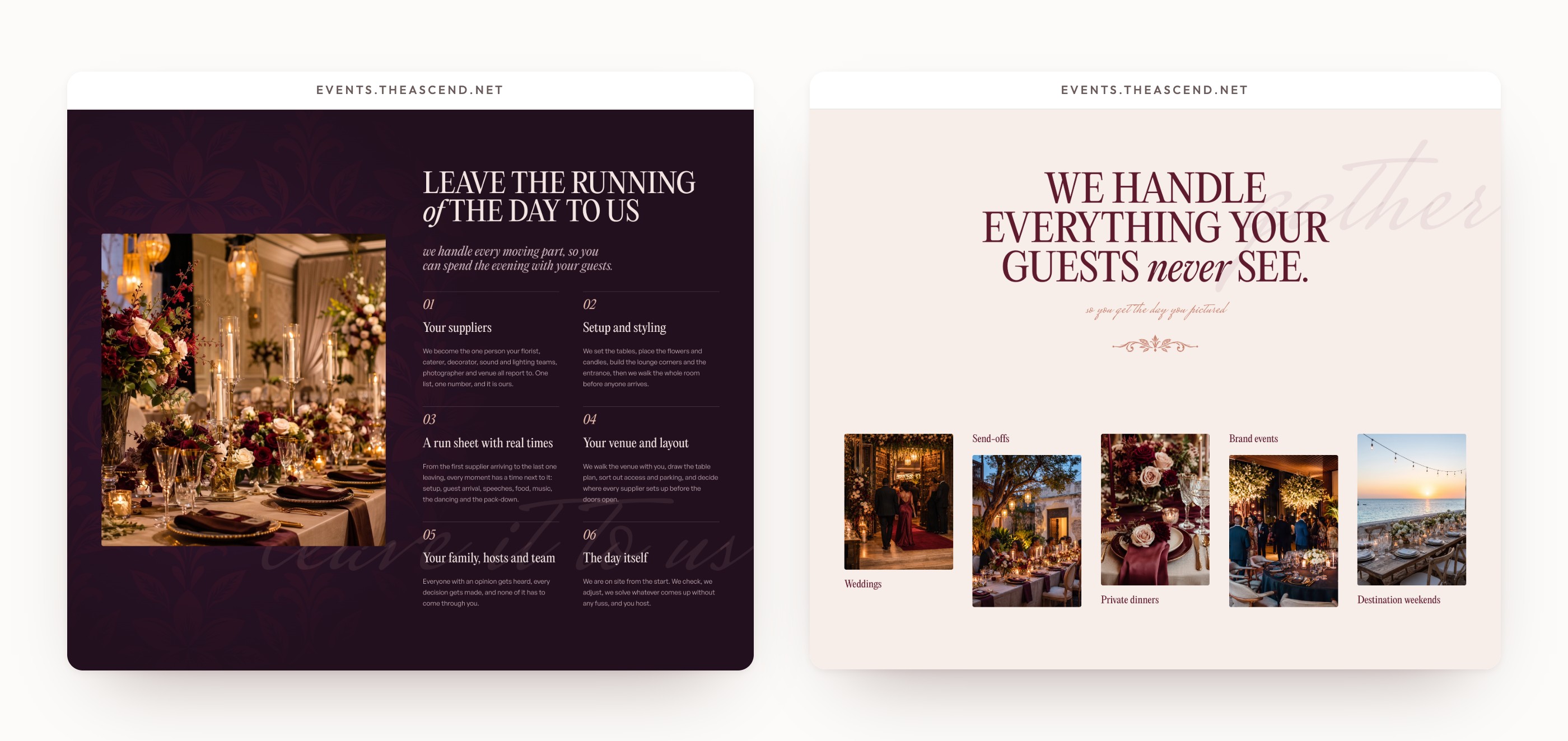 NAVA Events: what the team runs on the day, and what guests never see.